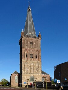 Church tower steeple photo