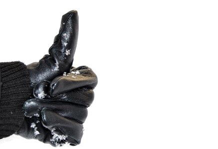 Hand sign white
