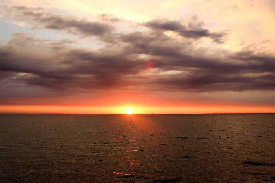 Clouds sea baltic sea
