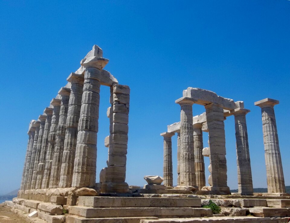 Greece cape sounion temple poseidom