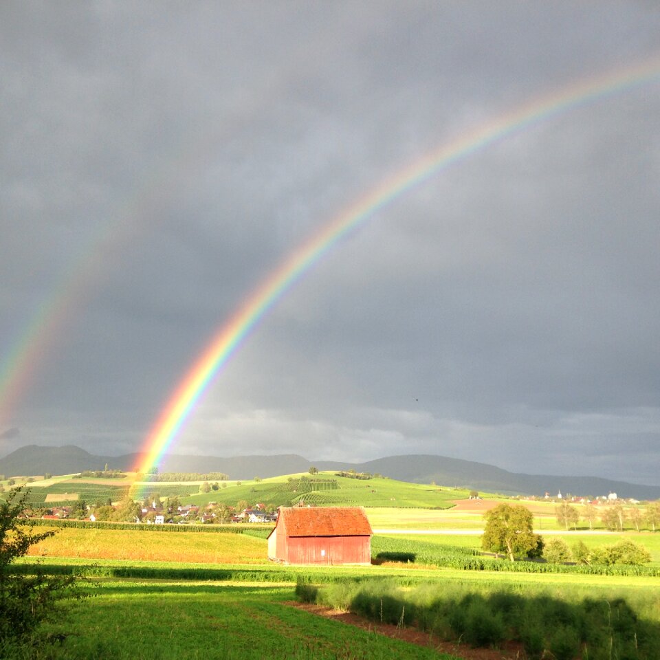Sun rain refraction
