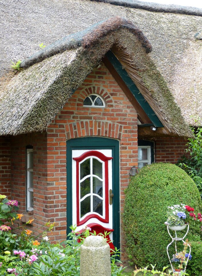 Building thatched roof village