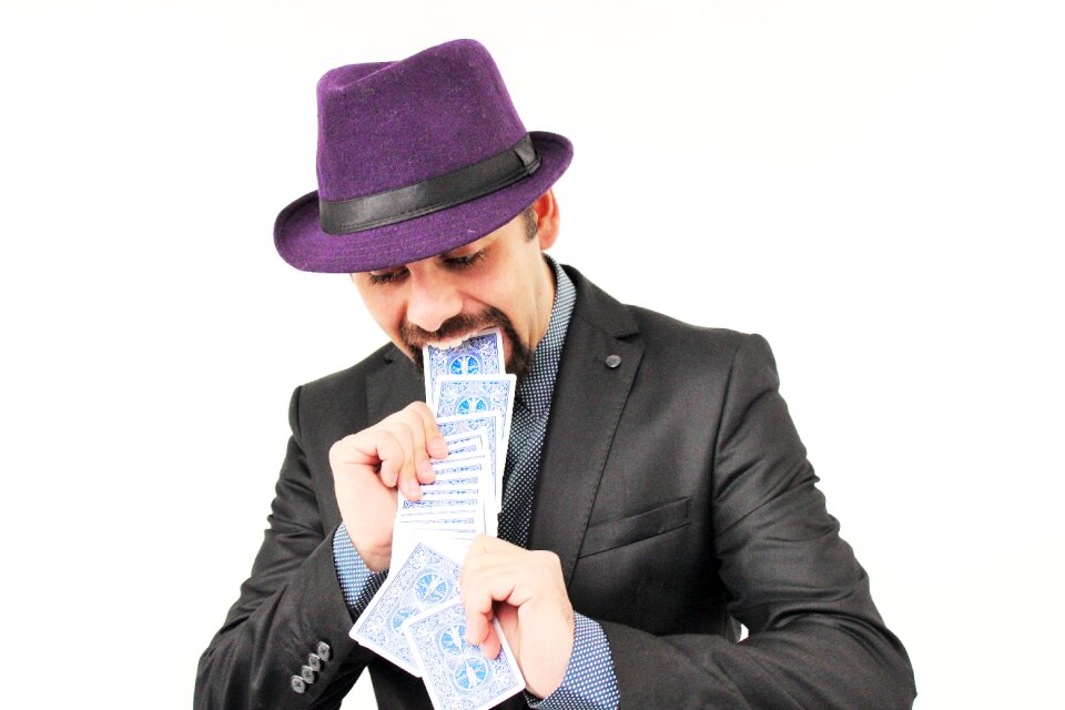 Cards magic magician