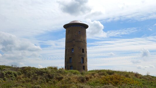 Lighthouse blue sky dune