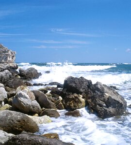 Seashore beach rocks