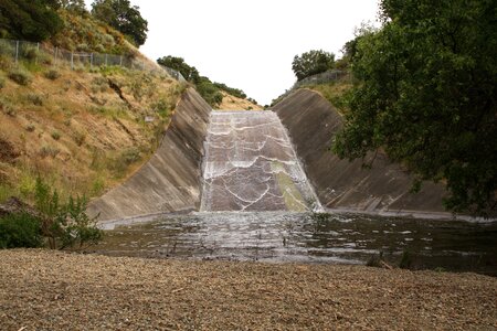 Pond reservoir dam photo