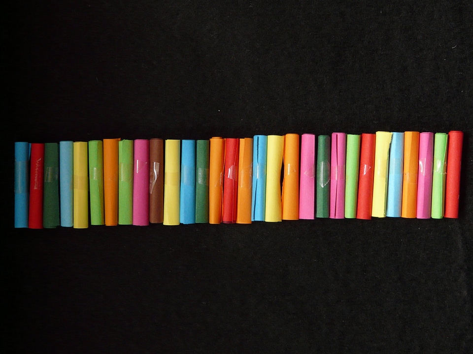 Colorful color colorful paper