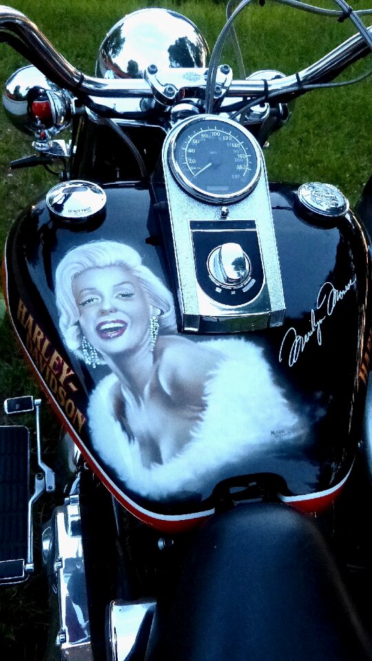 Harley davidson marilyn monroe motorcycle