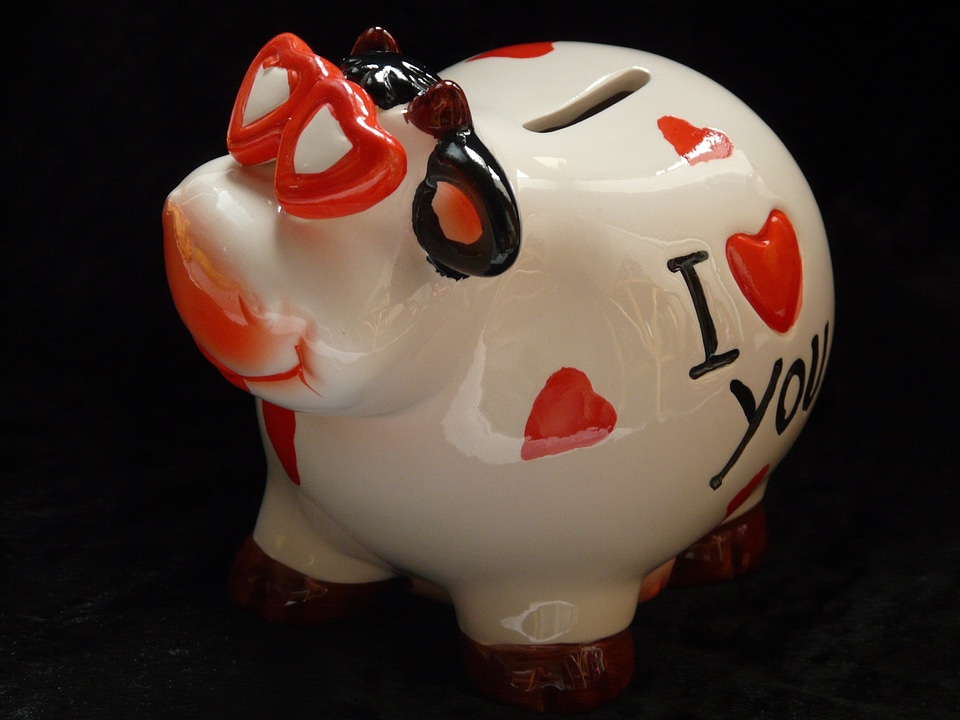 Heart love glasses