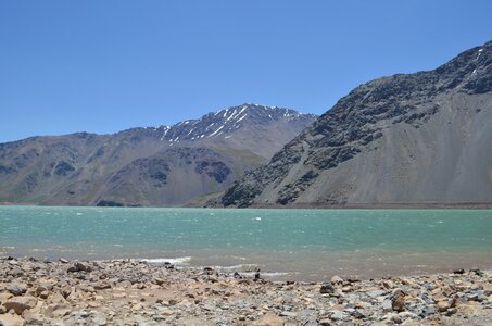 Lake mountain landscape mendoza