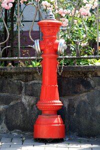Firefighter hydrant hydrant red