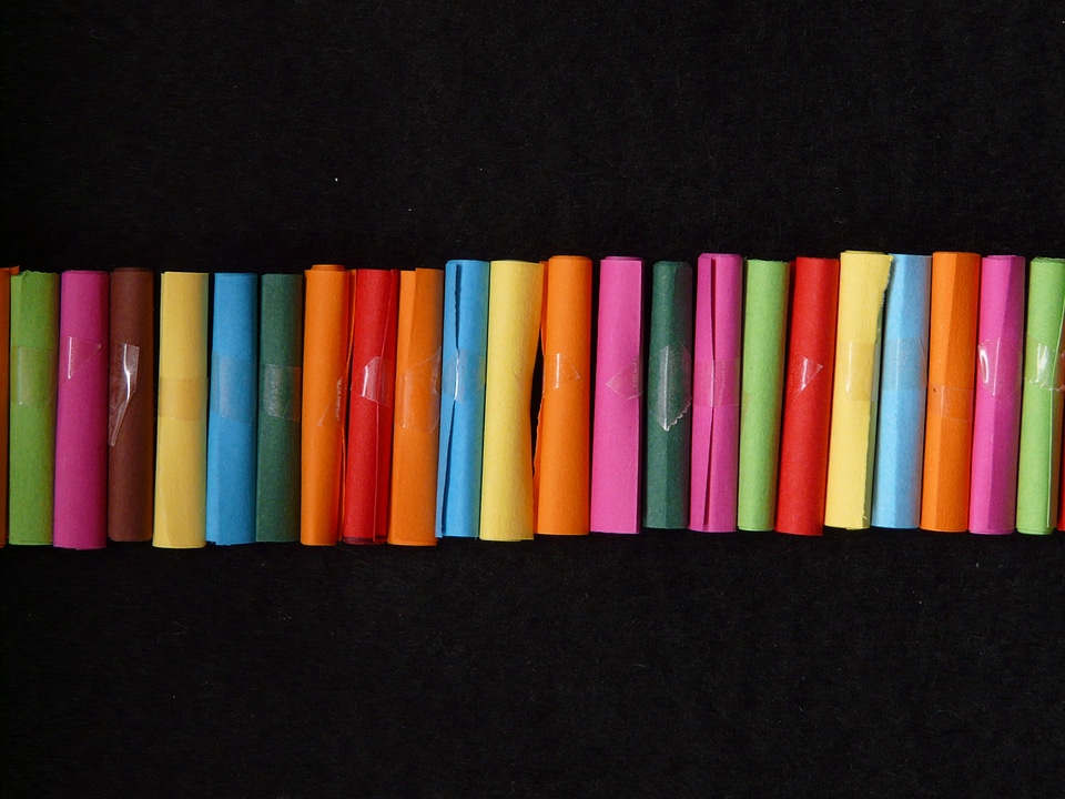 Colorful color colorful paper