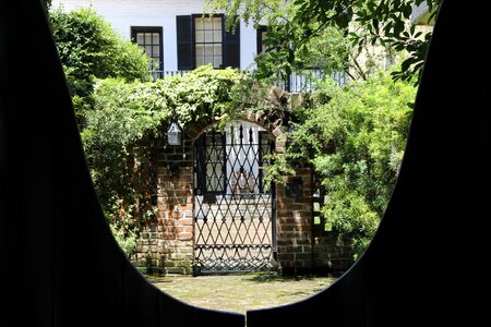 Goal garden door metal photo