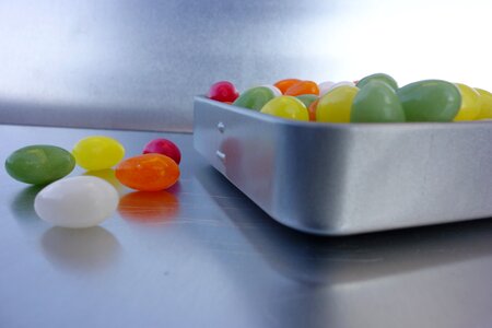 Candies in tin can metal box surprise
