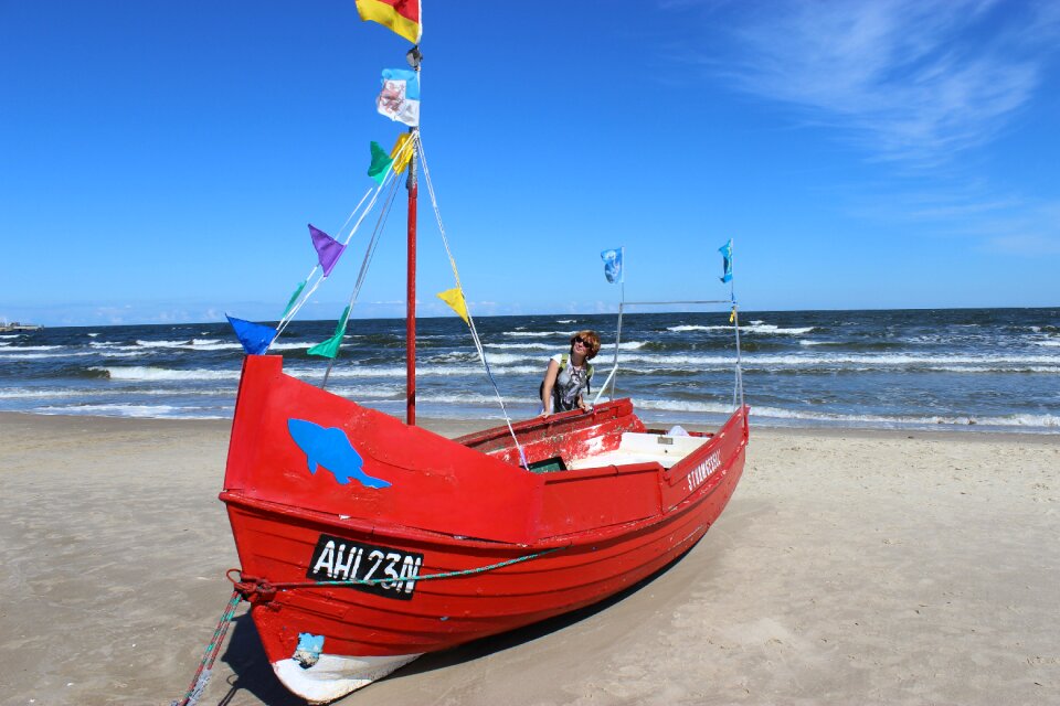 Fisherman summer fishing boat photo