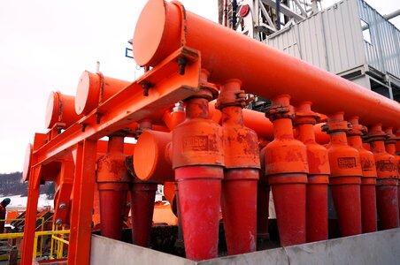 Shale gas desilter natural gas