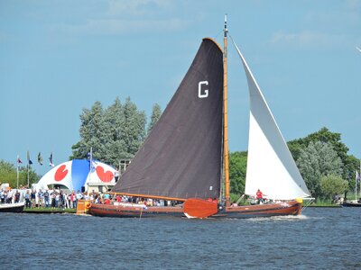 Friesland sailing boat recreation photo