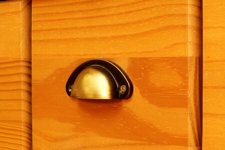 Door knob wood old photo