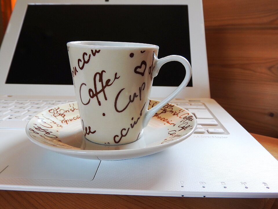 Notebook cup ceramic