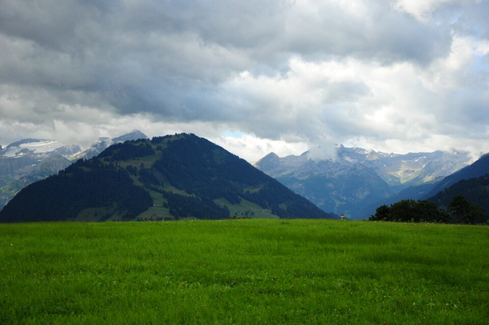 Mountain switzerland summer photo