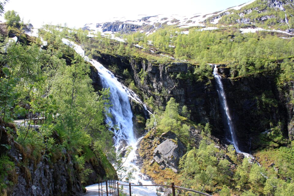 Nature waterfall landscapes