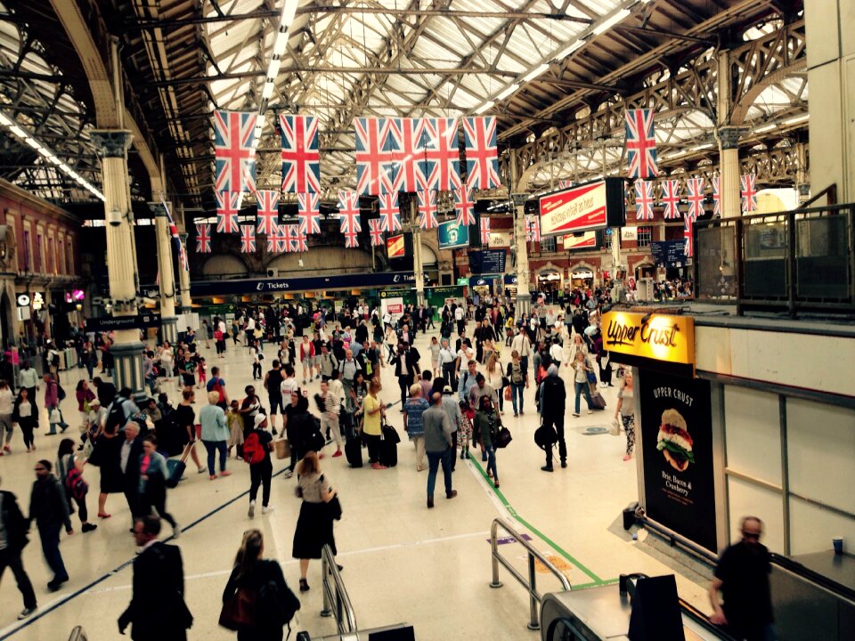 London railway station travel