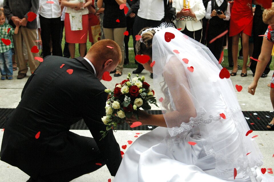 Wedding young couple marriage