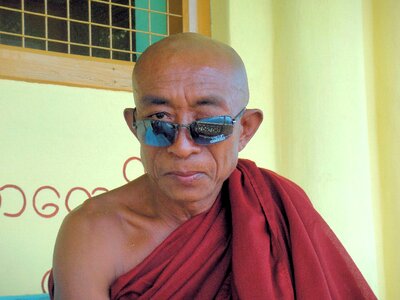 Buddhism burma sunglasses photo