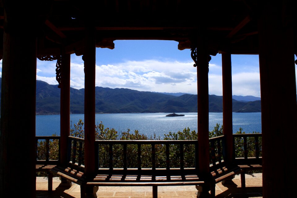 Lugu lake in yunnan province the scenery