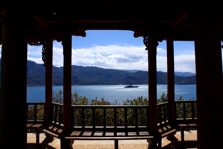 Lugu lake in yunnan province the scenery photo