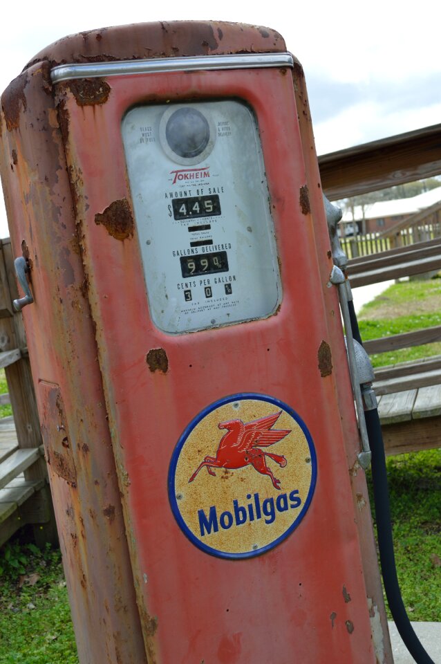 Vintage gasoline metal