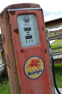 Vintage gasoline metal