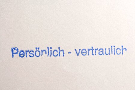 Confidential office paper
