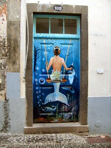 Funchal doors painting photo
