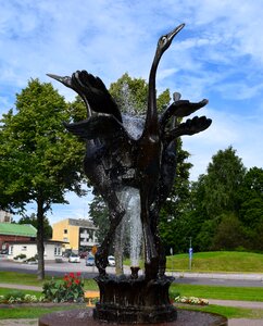 Art fountain city park photo