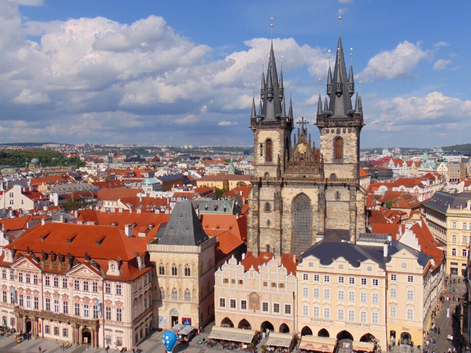 Prague old city crowd