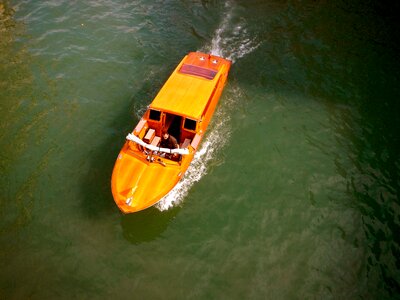 Venice green boat