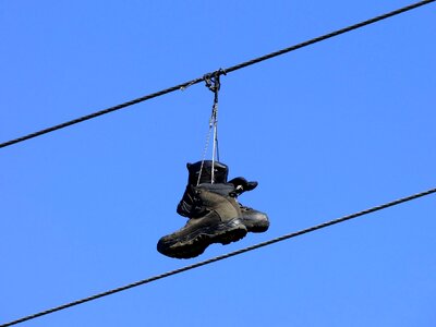 High up blue shoes