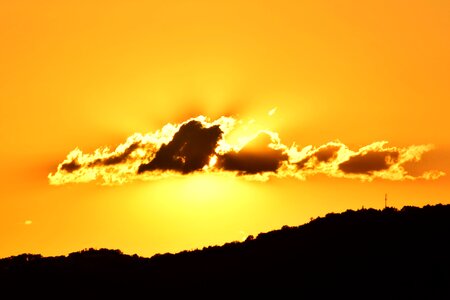 Sunset clouds romantic