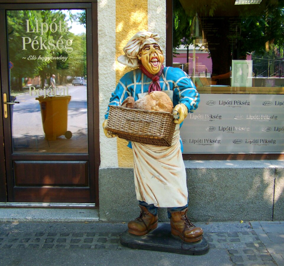 Baker figure bakery pastry shop