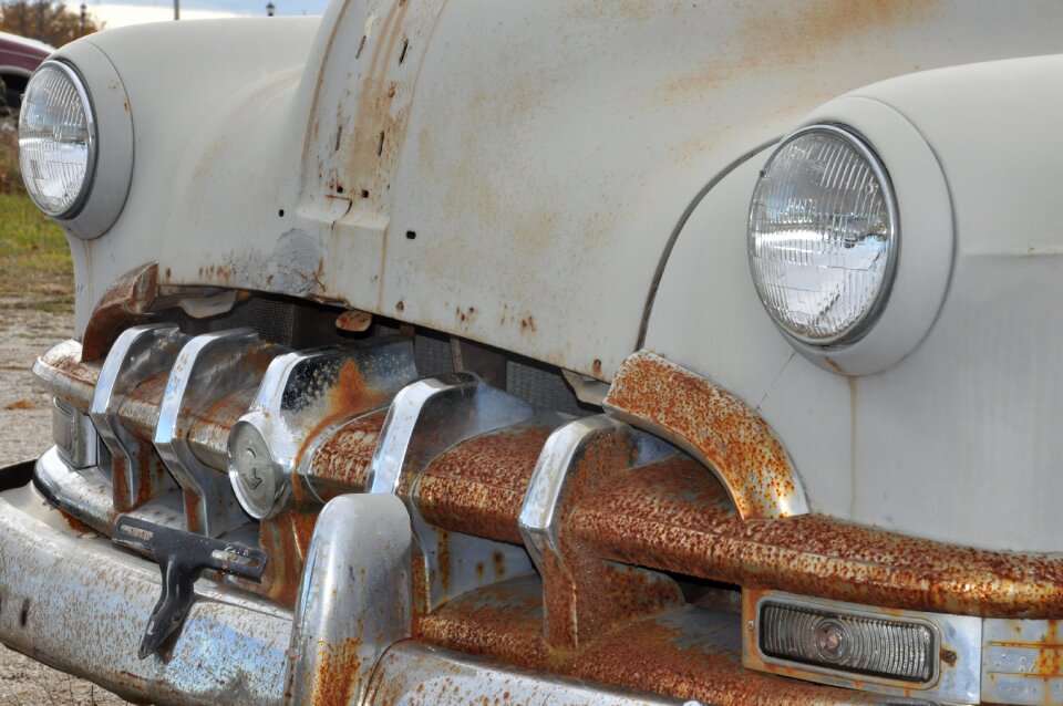 Antique rusty automobile