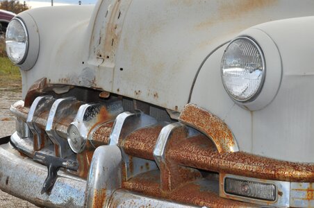 Antique rusty automobile photo