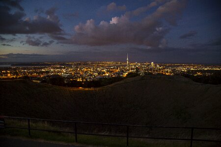 Auckland at dusk panorama