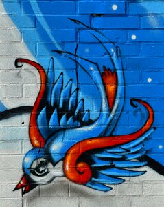Wall painting colorful creative