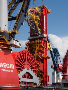 Port rotterdam crane