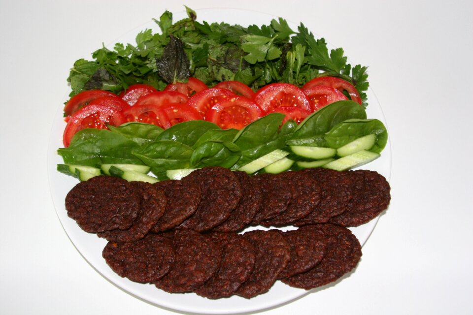 Plate patty veggie