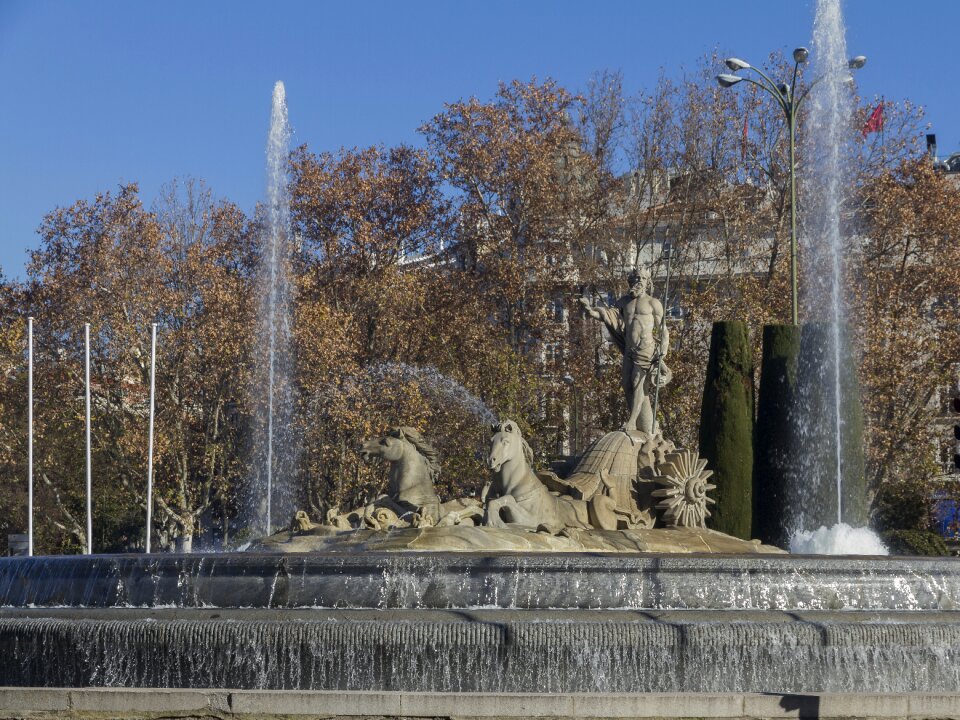 Madrid neptune fountain sources