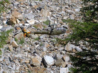 Helicopter aircraft rescue