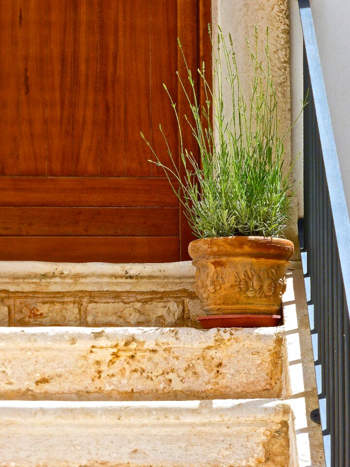 Steps decoration terracotta