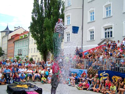 Clown art outdoor performance lienz